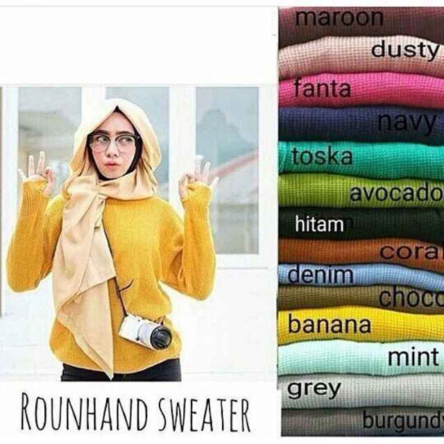  Baju  Rajut  Roundhand Murah Shopee  Indonesia