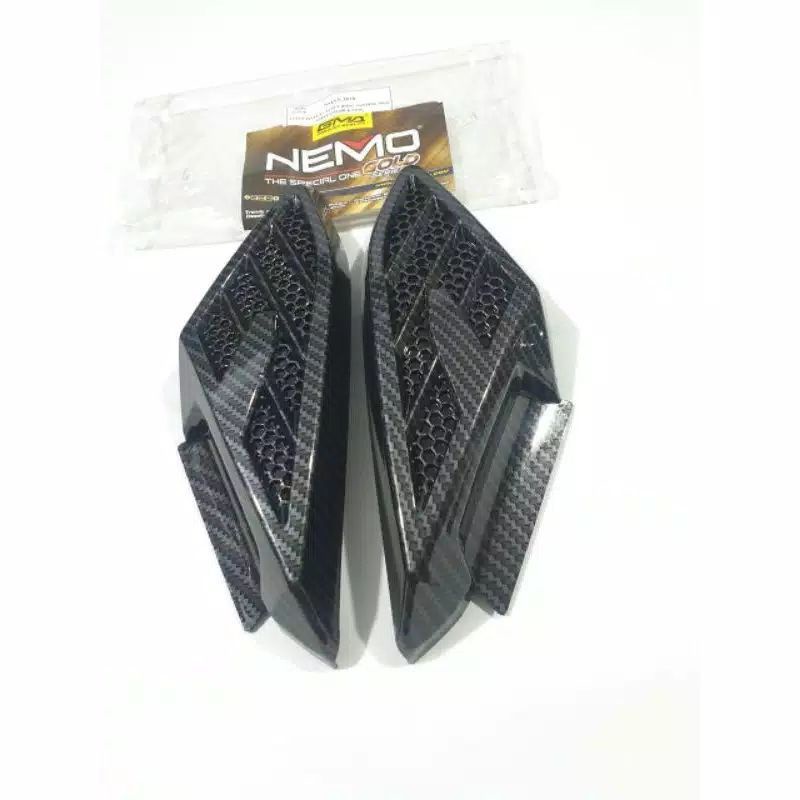Cover Pijakan Body Samping Nmax new 2020 Carbon Kiri Kanan /Cover Tutup Body Samping Nmax New Karbon