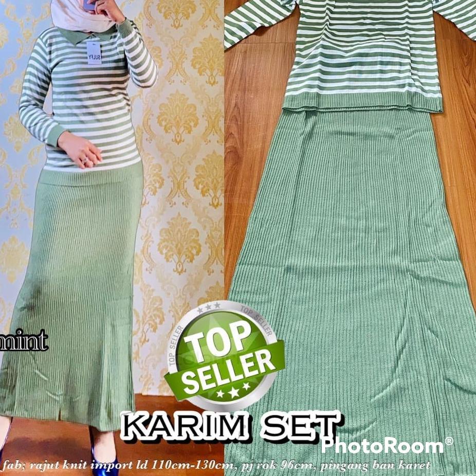 Paling Diminati.. One set rajut salur import | Setelan rajut import wanita | Setelan rajut import pr