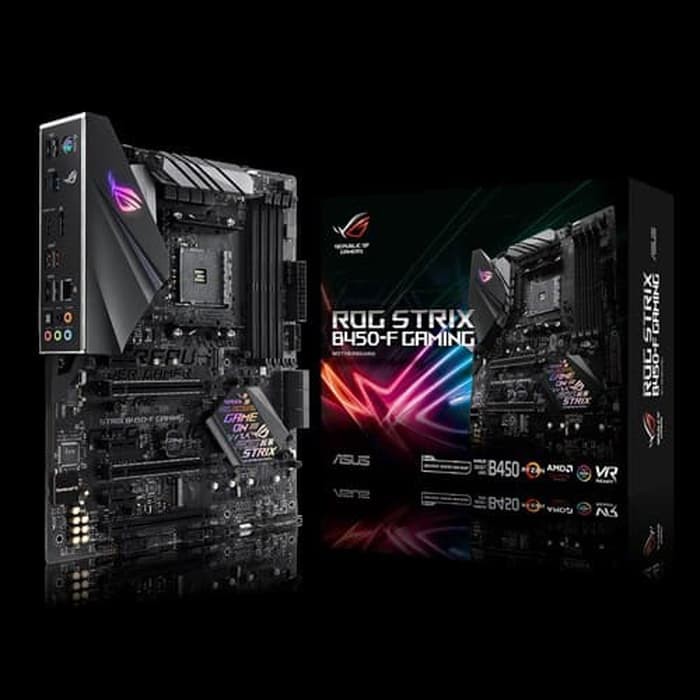 DIJAMIN BERKUALITAS  ASUS ROG Strix B450-F Gaming Motherboard AMD Ryzen 2 AM4 DDR4 HDMI DP