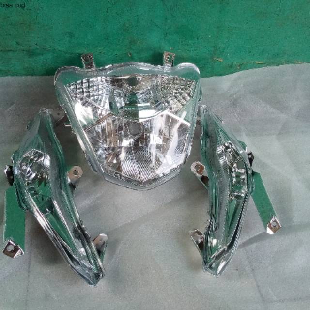 Lampu reflektor lampu depan 1set lampu sen all new beat street beat new 2018
