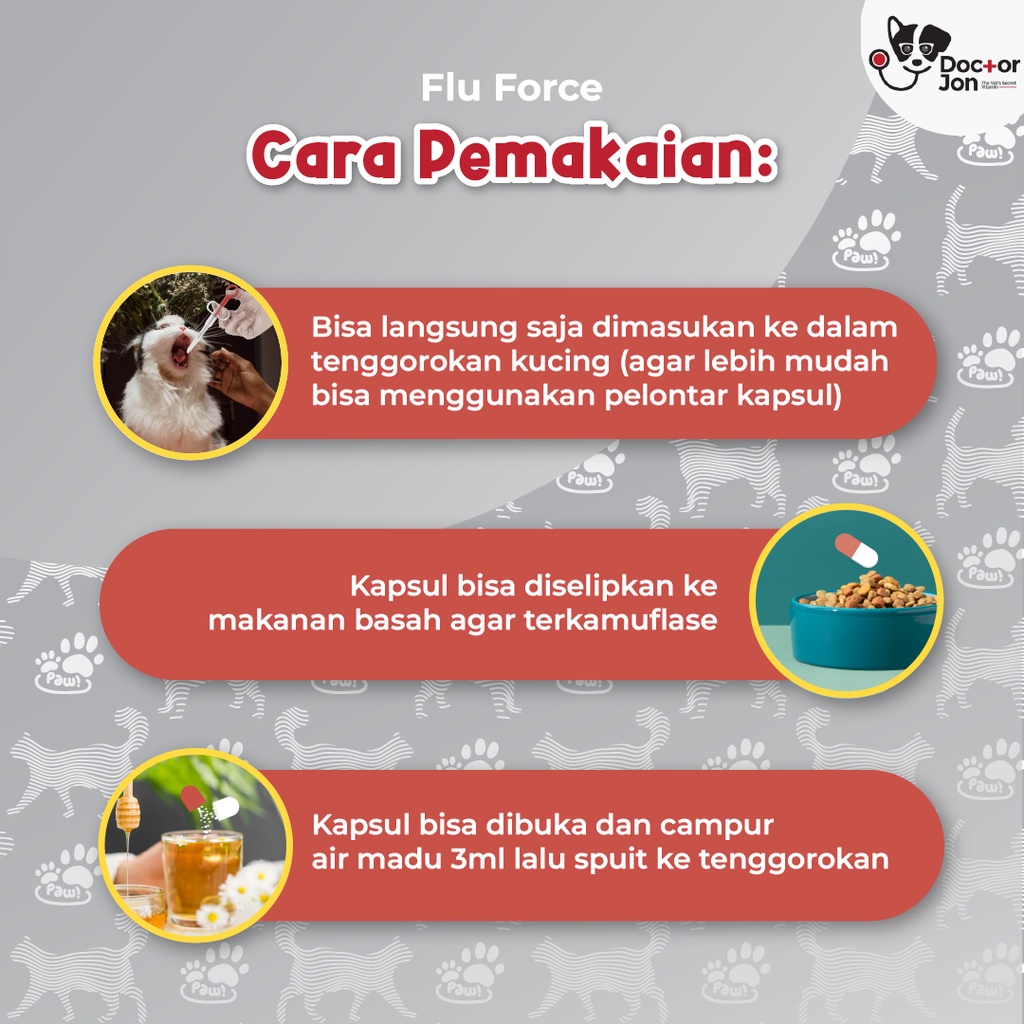 Vitamin Kucing Gangguan Imunitas Anti Flu, Batuk, Pilek / Doctor Jon Flu Force