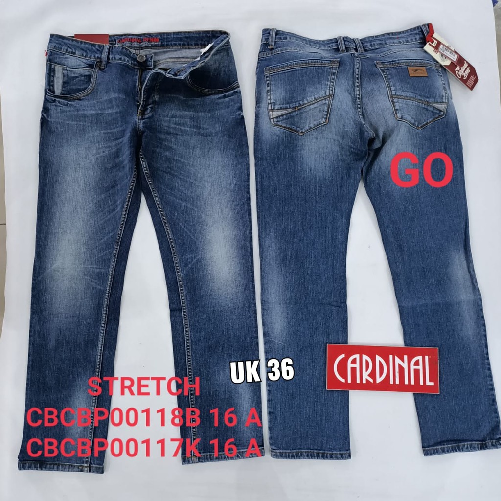 gof 36 CARDINAL CBCBP Celana Panjang Jeans Pria Pencil Stretch Slimfit Super Skinny Sobek Bermuda