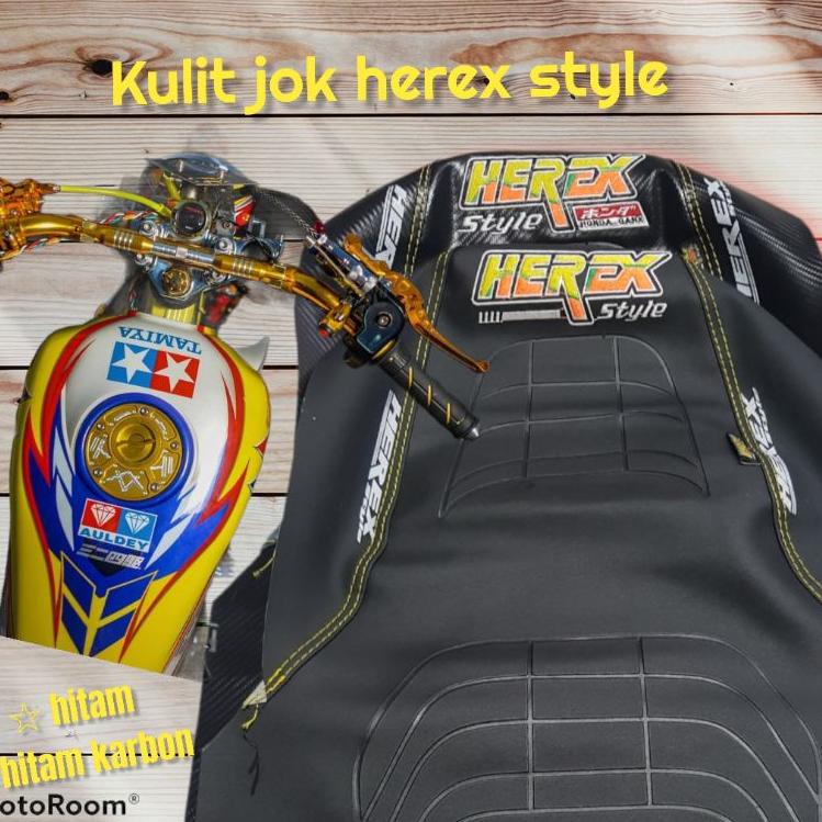 "KTN.27Jn22ι" / Kain cover kulit jok herex style #HEREX #HONDAGANK #TIREV #TIGER #MEGAPRO #HONDALANA
