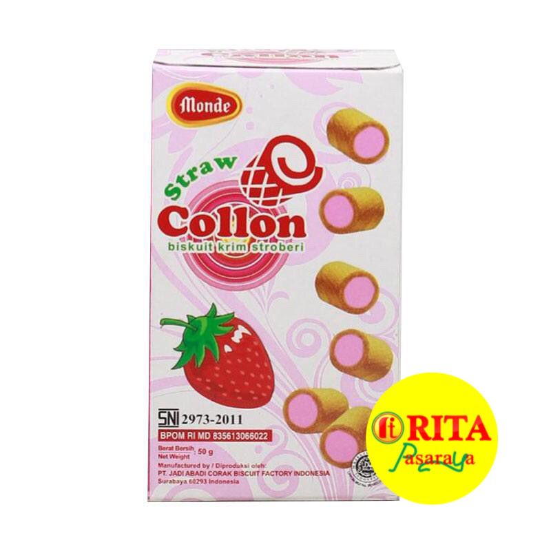 

Monde Collon Biskuit Krim Strawberry 50gr