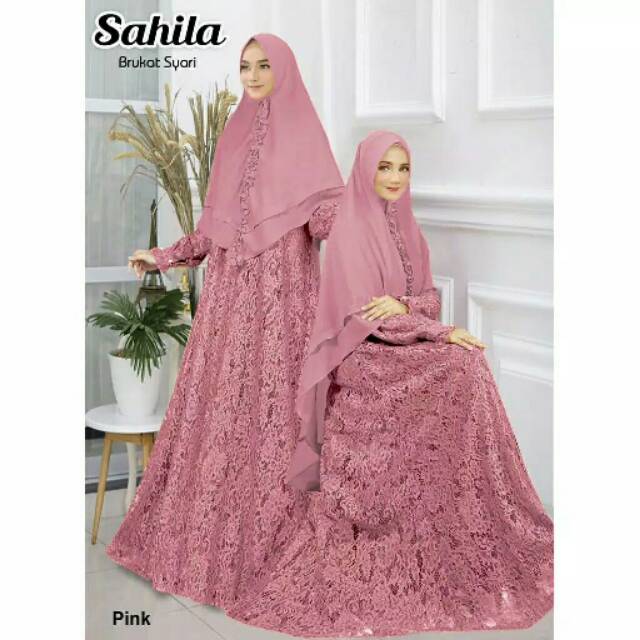 GAMIS PESTA MEWAH SYARI BRUKAT SAHILA / BAJU PESTA BRUKAT