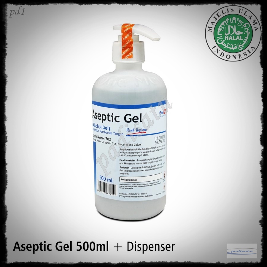 Aseptic Gel 500 ml Hand Sanitizer 500 ml Onemed