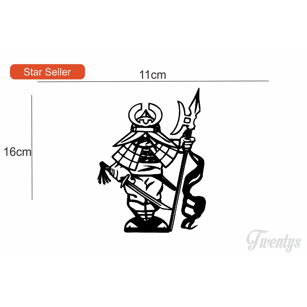 

STIKER JAPANESSE MAN WARRIOR CUTTING STICKER VINYL DECAL
