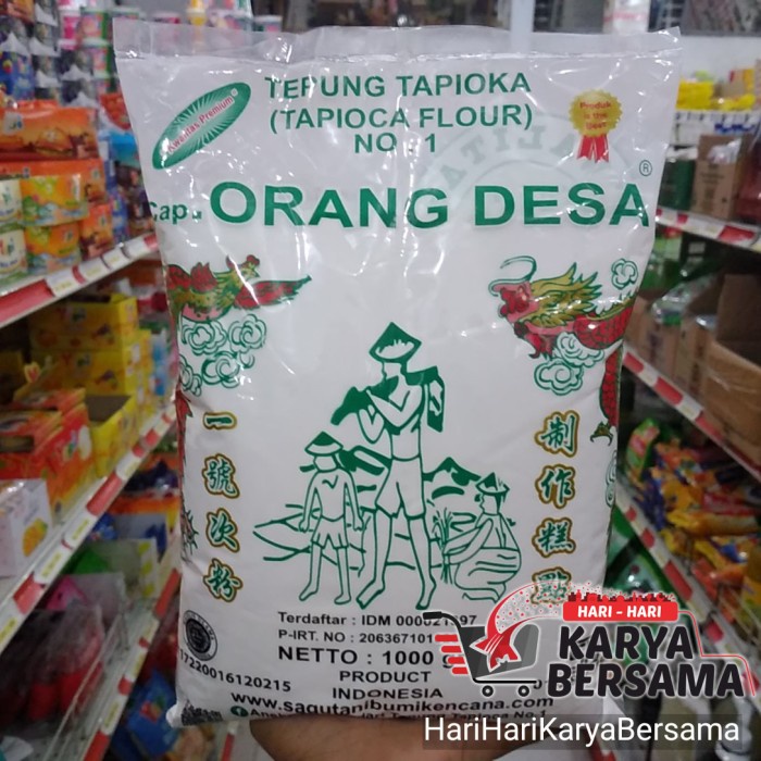 

PROMO [COD] SAGU TANI CAP ORANG DESA BUMI KENCANA TEPUNG TAPIOKA 1000GR