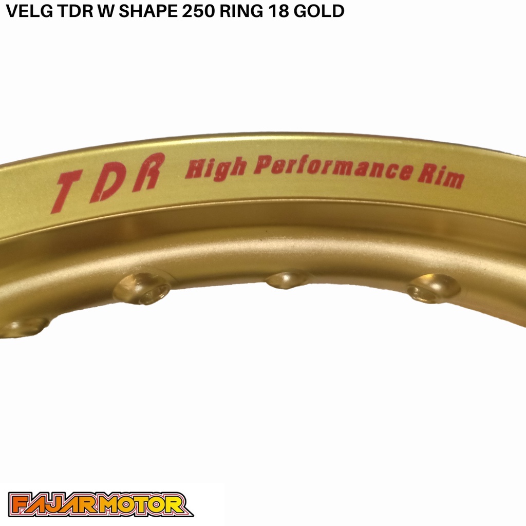 PROMO VELG TDR WM SHAPE 250 RING 18 GOLD