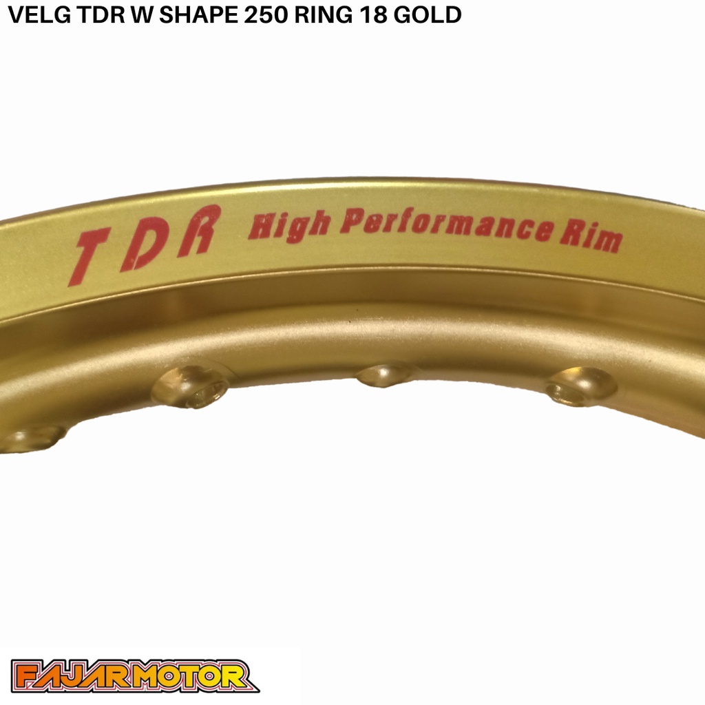 PROMO VELG TDR WM SHAPE 250 RING 18 GOLD