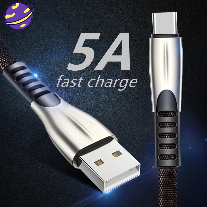 Kabel Data / Charger Micro Usb Tipe C 5a Fast Charging Untuk Iphone / Android