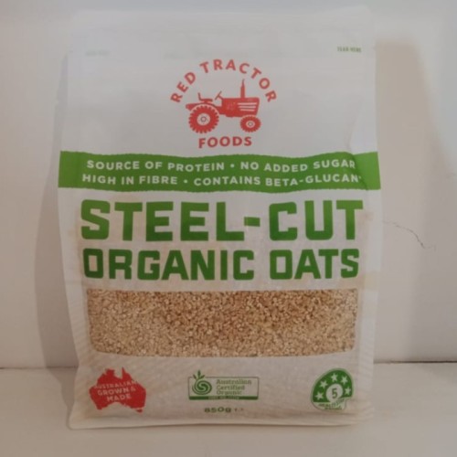 

RED TRACTOR ORGANIC STEEL CUT OATS 850GR