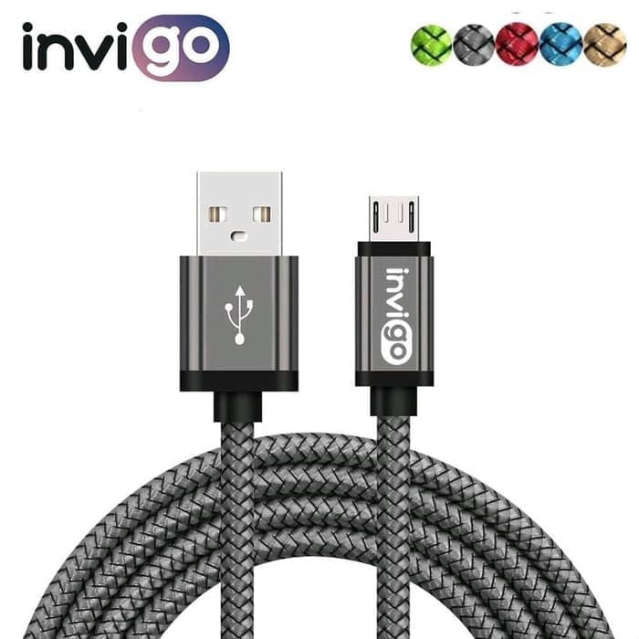 Kabel data fast charging Invigo Exxy Quick Charger 1M 3A V8 Micro USB
