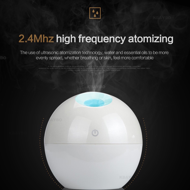Car Mini Humidifier Aromatherapy Oil Diffuser Wood Design 130ml