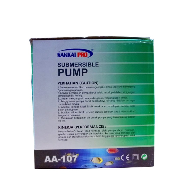 Pompa kolam air mancur SAKKAI PRO AA 107 Submersible pump