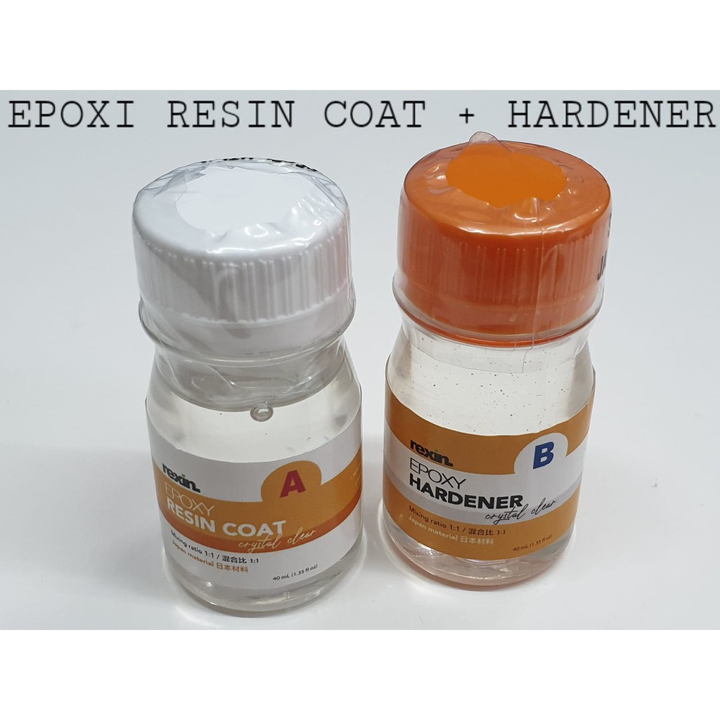 LEM EPOXY RESIN COAT + HARDENER (CRYSTAL CLEAR) 40ml
