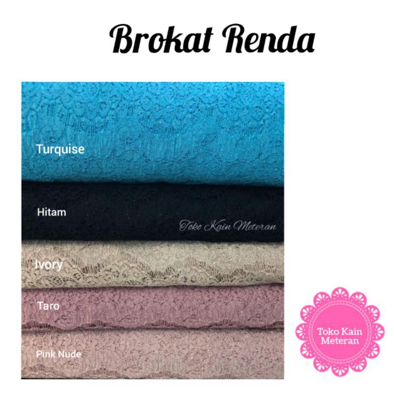 KAIN BROKAT STRIMIN / KAIN RENDA LACE / KAIN TRIMMINGLIS RENDA