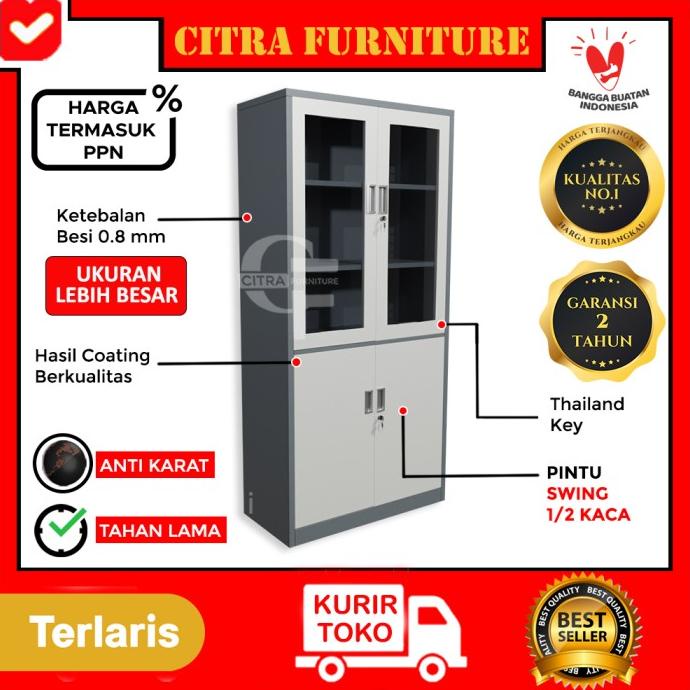 

[[COD]] Lemari arsip 2 pintu swing TERMURAH Kode 23