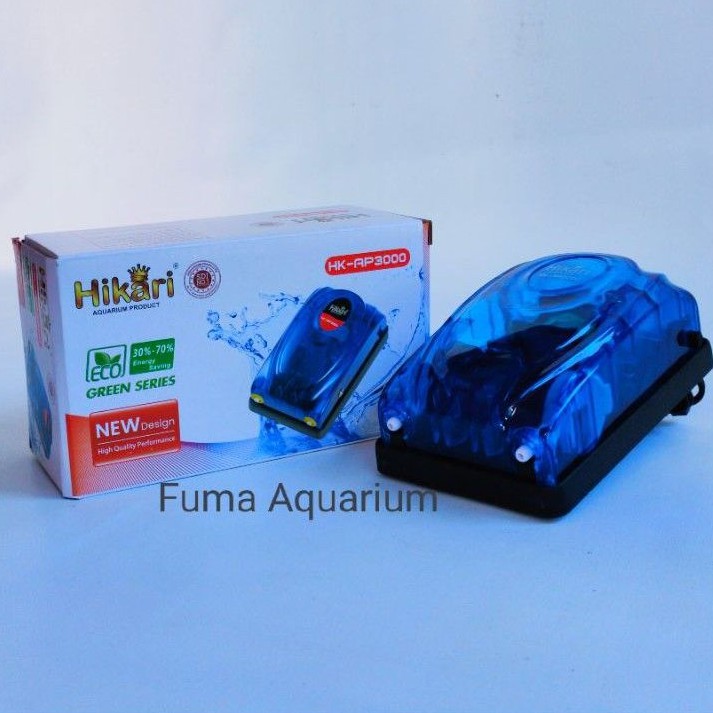 MESIN AERATOR GELEMBUNG UDARA AIRPUMP 2 LUBANG HIKARI 3000 HK- AP3000 aquarium Aquascape