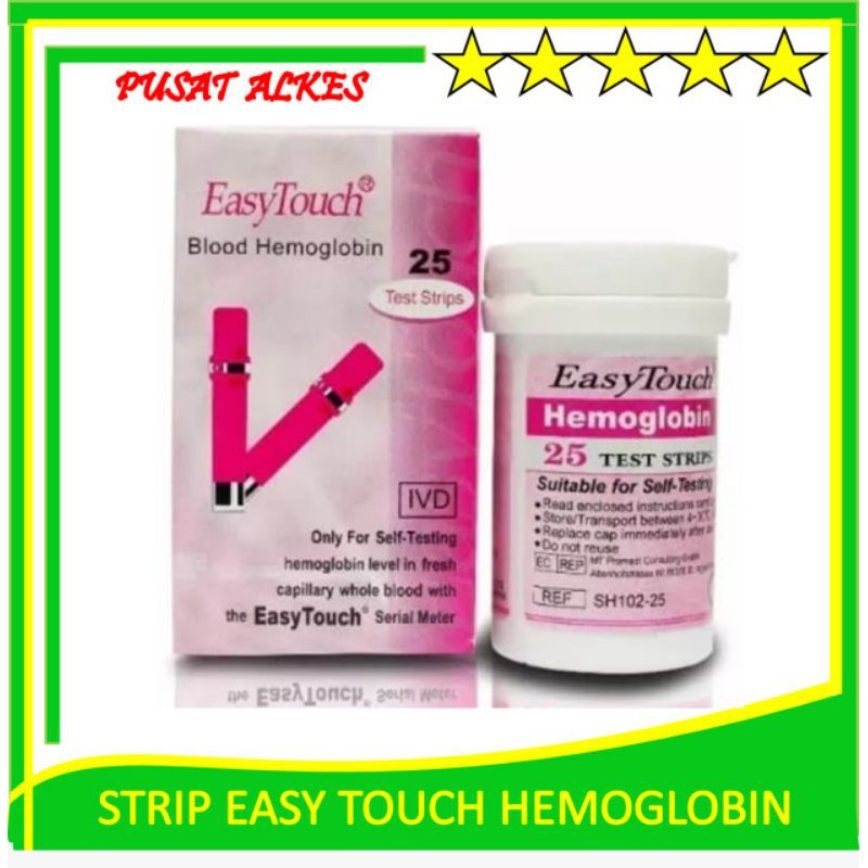 (Original) Strip EasyTouch Hemoglobin / Strip Easy Touch Hb Refill Easy Touch Hemoglobin Strip