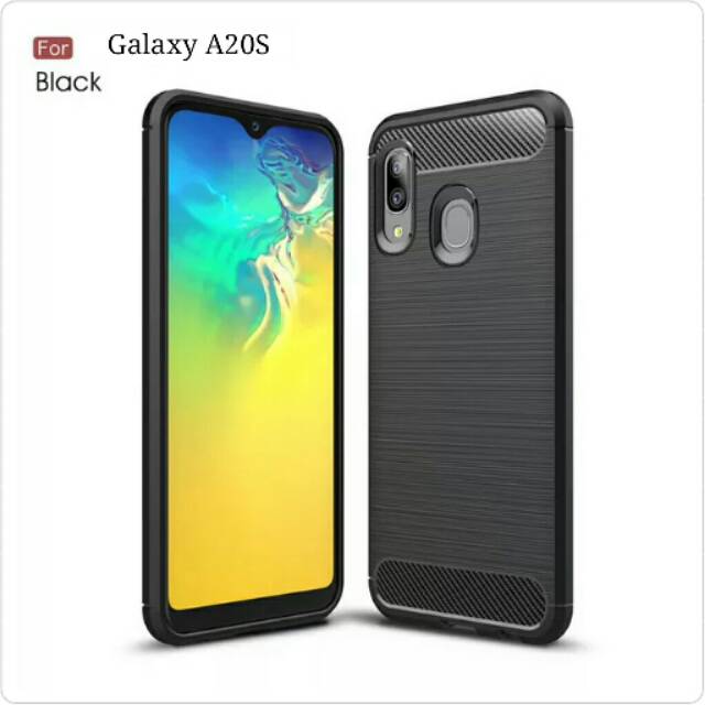 CASE CARBON FIBER SAMSUNG Galaxy A20S / Case CARBON FIBER RUBBER