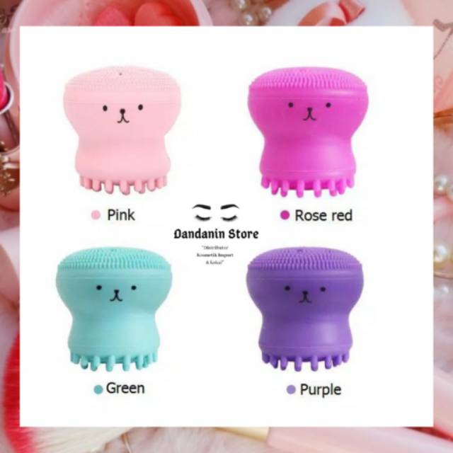 Octopus Facial Brush Cleaner Silicone Waterproof Skin Care Spa Massager Beauty / pembersih wajah