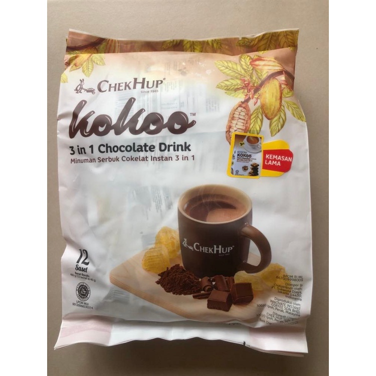 Chek Hup Kokoo 3in1 / Hot Chocolate Drink/ Isntant coklat 3in1 480g