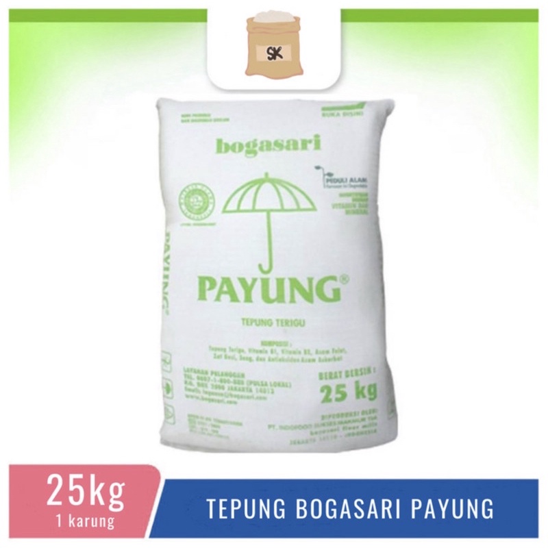 

Tepung Terigu Payung Bogasari 25 kg