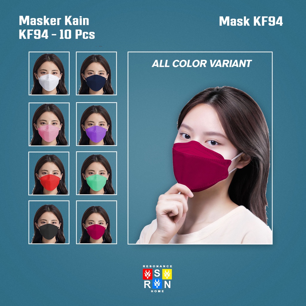 Masker KF94 Isi 10 Pcs 3ply Original Resonance Home