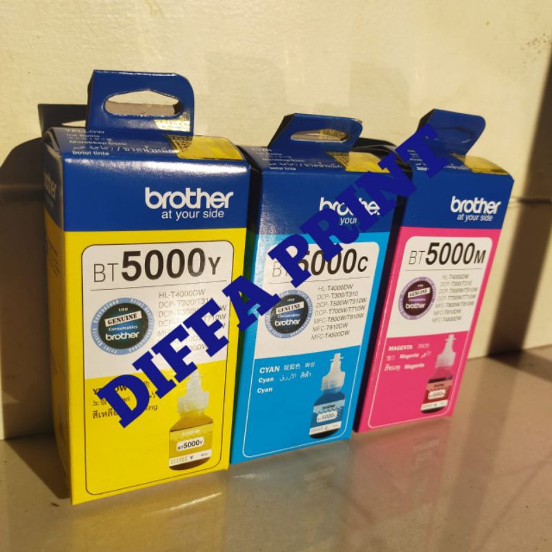 TINTA BROTHER BTD60BK / BT6000BK / BT5000C / BT5000M / BT5000Y Ultra Hight 108ml &amp; 48.8ml