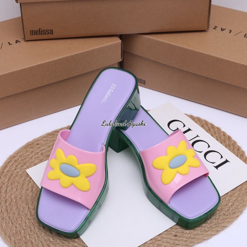 Sandal Melissa Lazy X Oaf daisy/sandal melissa bunga/sandal high heels