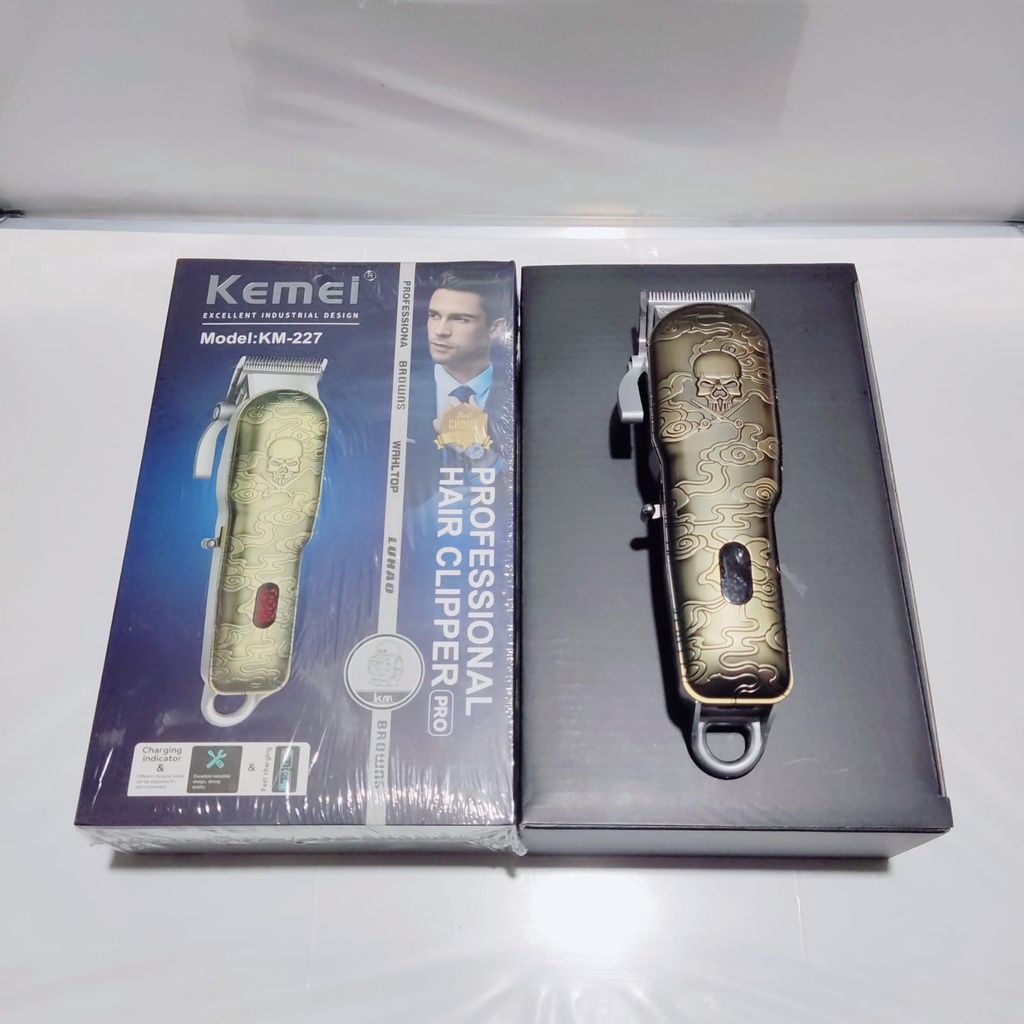 Alat Cukur Rambut Kemei KM-227 Hair Clipper LCD