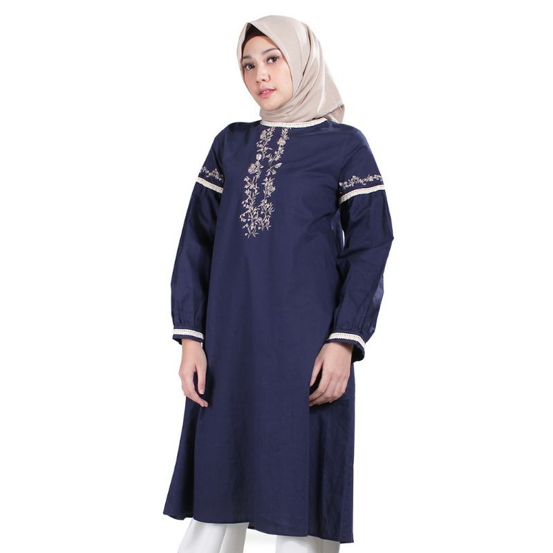 Zoya pgs tunik tunic atasan blouse Dress Trenzi Navy