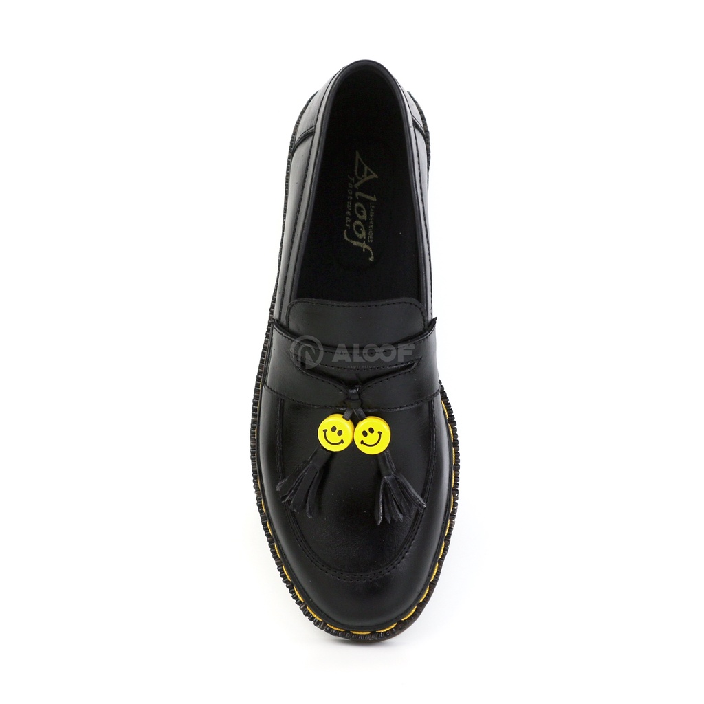 Aloof SMILE - Sepatu Loafers Docmart Pria Kulit Asli Original