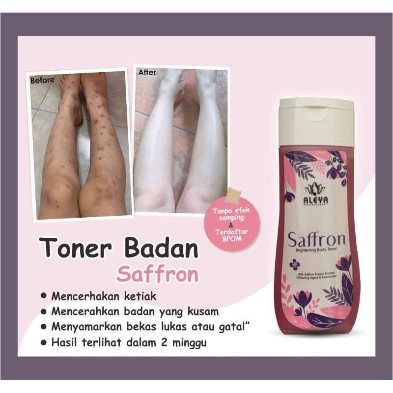 TONER BADAN SAFFRON ALEYA VIRAL