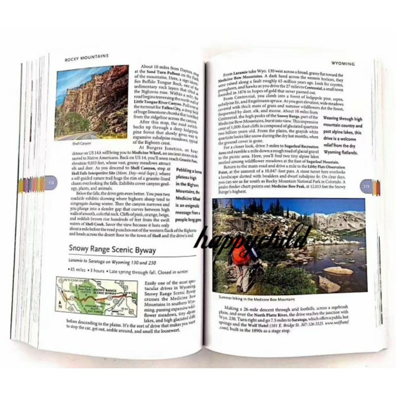 Original national geographic drive through USA Scenic highways &amp;byways/buku import/happychild