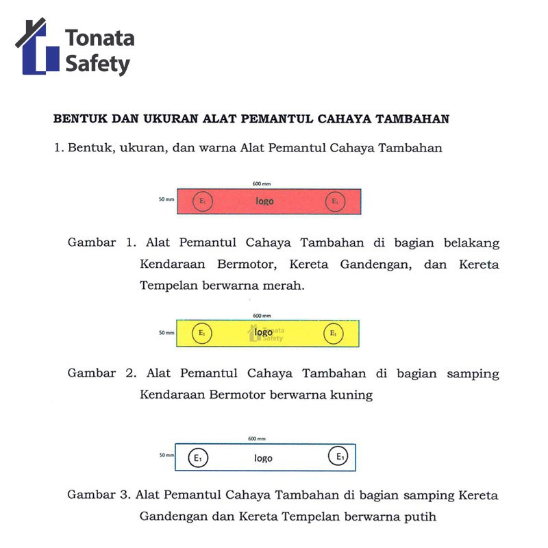 Sticker Pemantul Cahaya / Scotlight Tonata / Kuning 60 cm