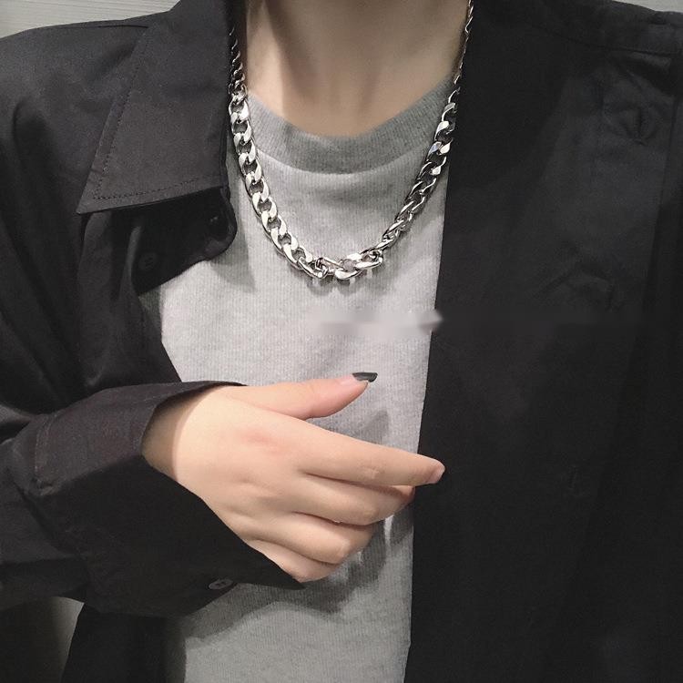 Titanium Steel Chain Necklace Accessories Hip-hop Bungee Trendy Simple