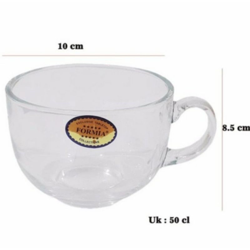 FORMIA GELAS TANGKAI KACA JUMBO CUP 50 CL SERBAGUNA