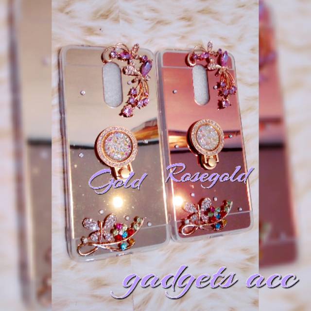Case Mirror Swarovski + Ring for Xiaomi Redmi 5