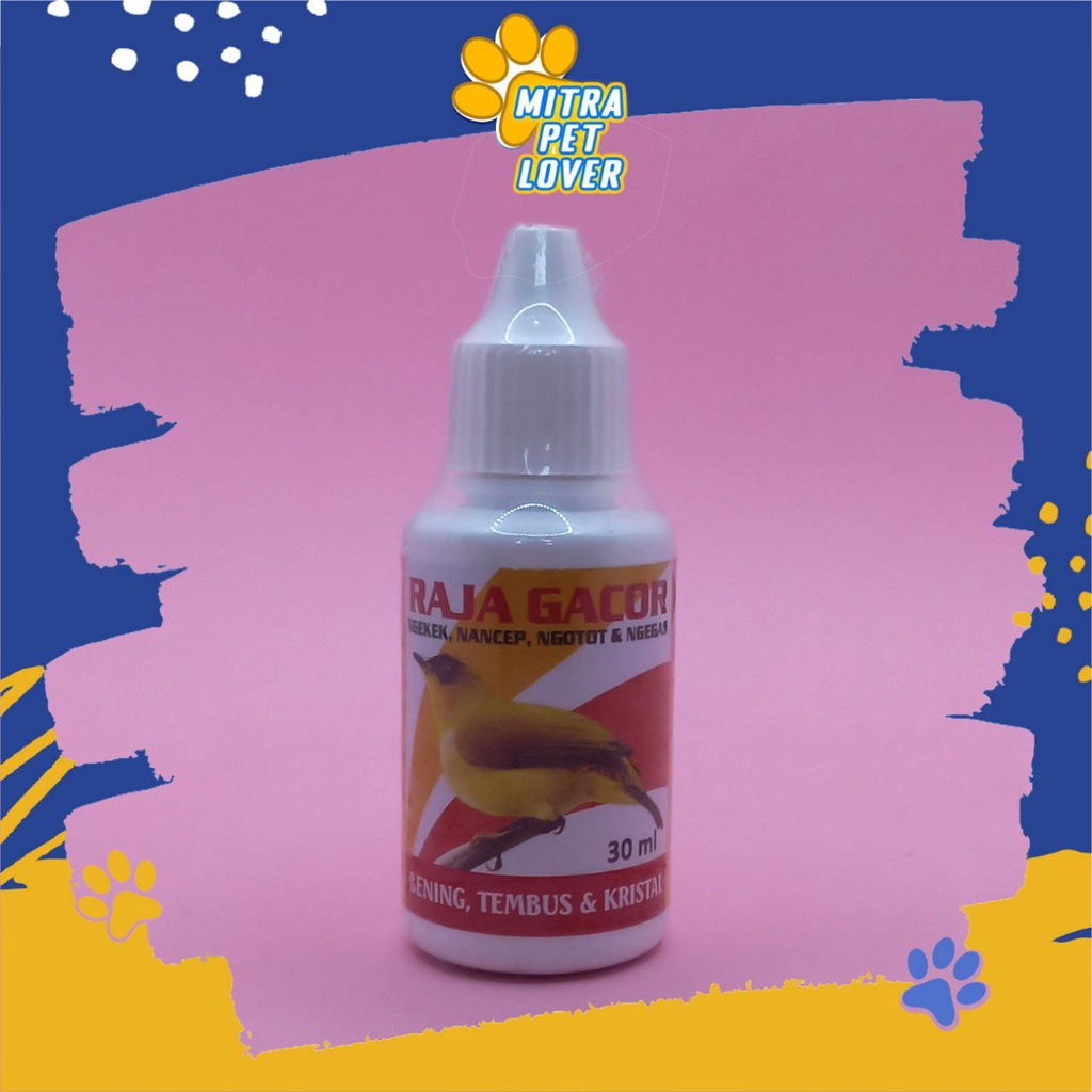 SUPLEMEN MEMPERCEPAT KICAU BURUNG - RAJA GACOR 30 ML ORIGINAL - LEBIH CEPAT BERKICAU (GACOR) NGOCEH - SUARA JERNIH - AMAN AMPUH - MURAH ASLI - PET ANIMAL HEALTHCARE &amp; VETERINARY TAMASINDO OBAT KESEHATAN &amp; VITAMIN HEWAN BINATANG PELIHARAAN MITRAPETLOVER