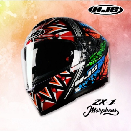 HELM NJS ZX-1 MOTIF MORPHEUS HELM ZX1 FULLFACE