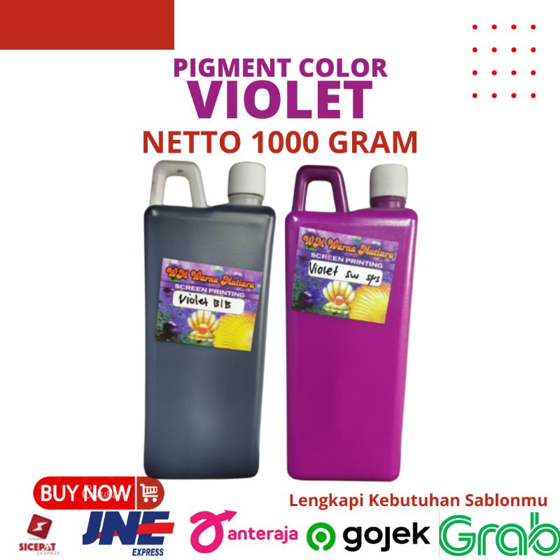 Biang Warna Sablon Kain/Baju Pigmen Ungu atau Violet 1Kg