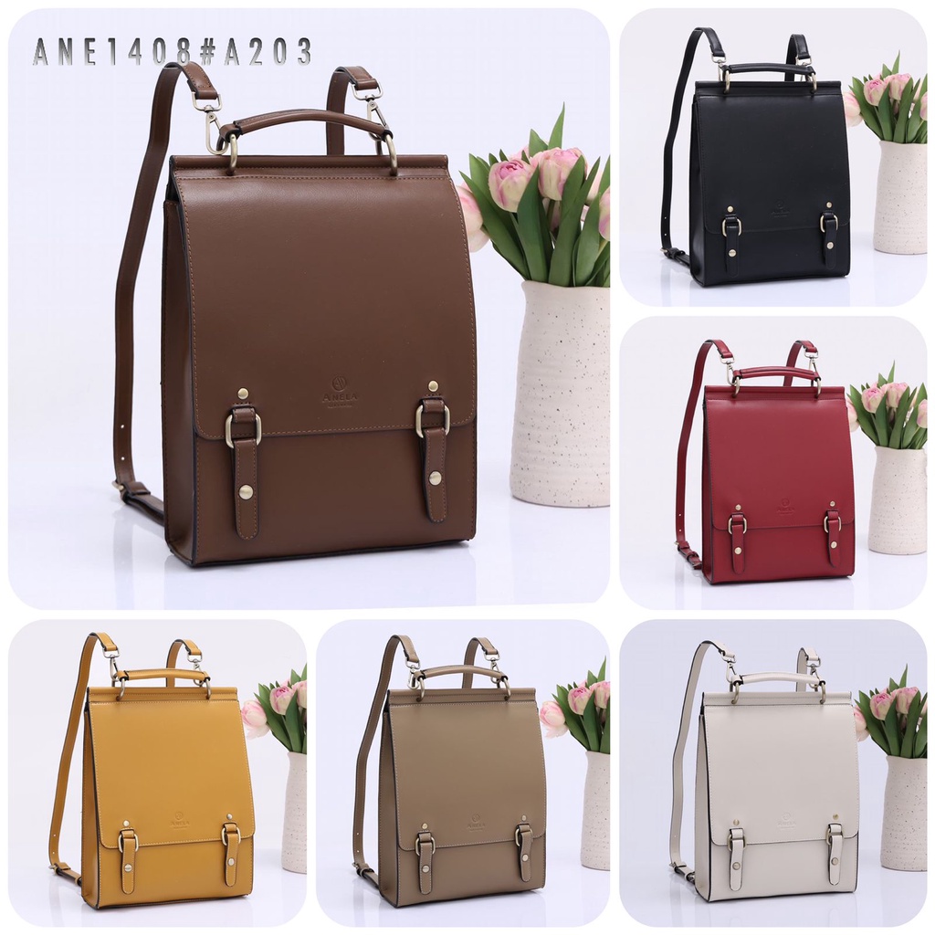 ANELA LYNE RANSEL EVANIA KOREAN STYLE BACKPACK 1408#A203 ORIGINAL