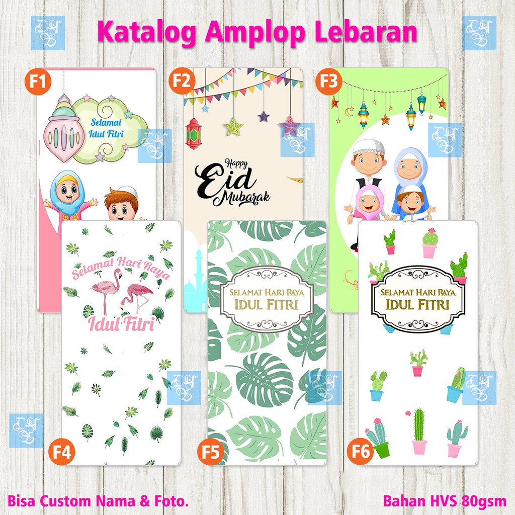 Amplop Lebaran Custom Nama Foto Shopee Indonesia