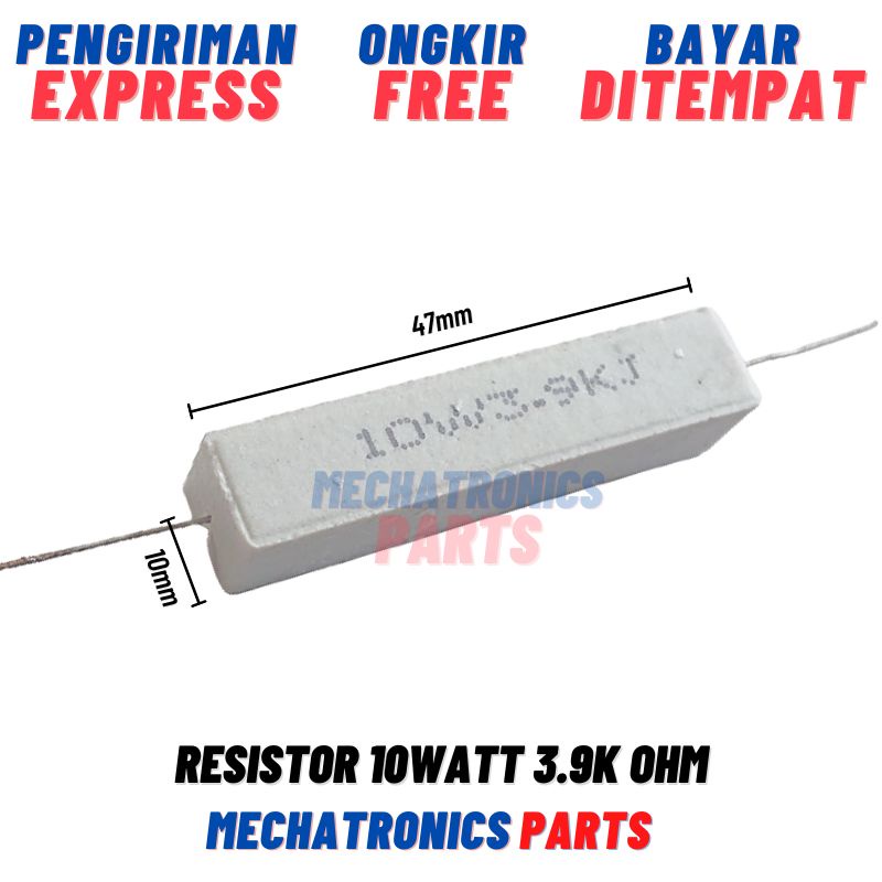 [PAS-9546] RESISTOR 10WATT 3.9K OHM