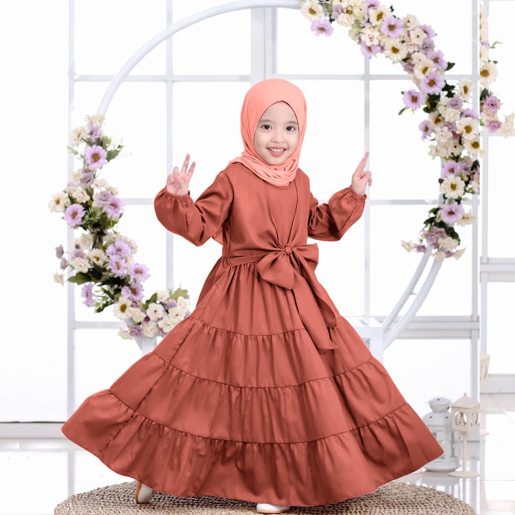 FASHION MUSLIM PAKAIAN ANAK PEREMPUAN GAMIS ZETTA KIDS