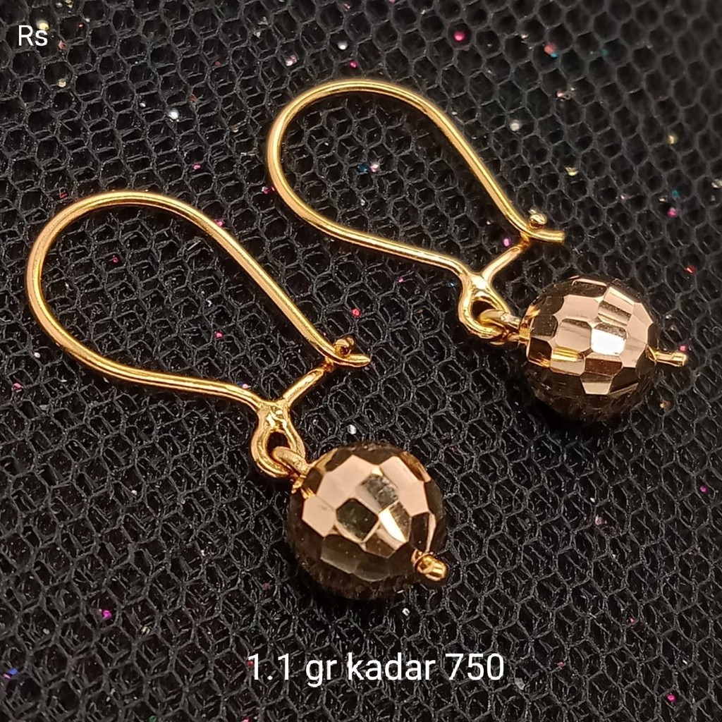 New Anting Emas 17 K - 1.1 gr Kadar 750 - 2104