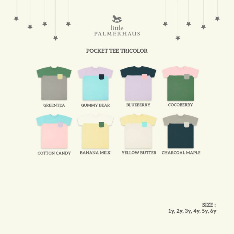 LITTLE PALMERHAUS POCKET TEE TRICOLOR - ATASAN ANAK